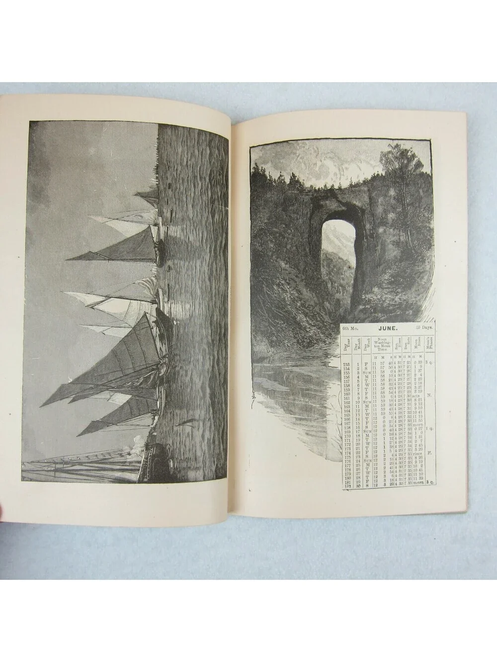 1888 George H Knollenbergs Illustrated Almanac Richmond Indiana Advertising RARE